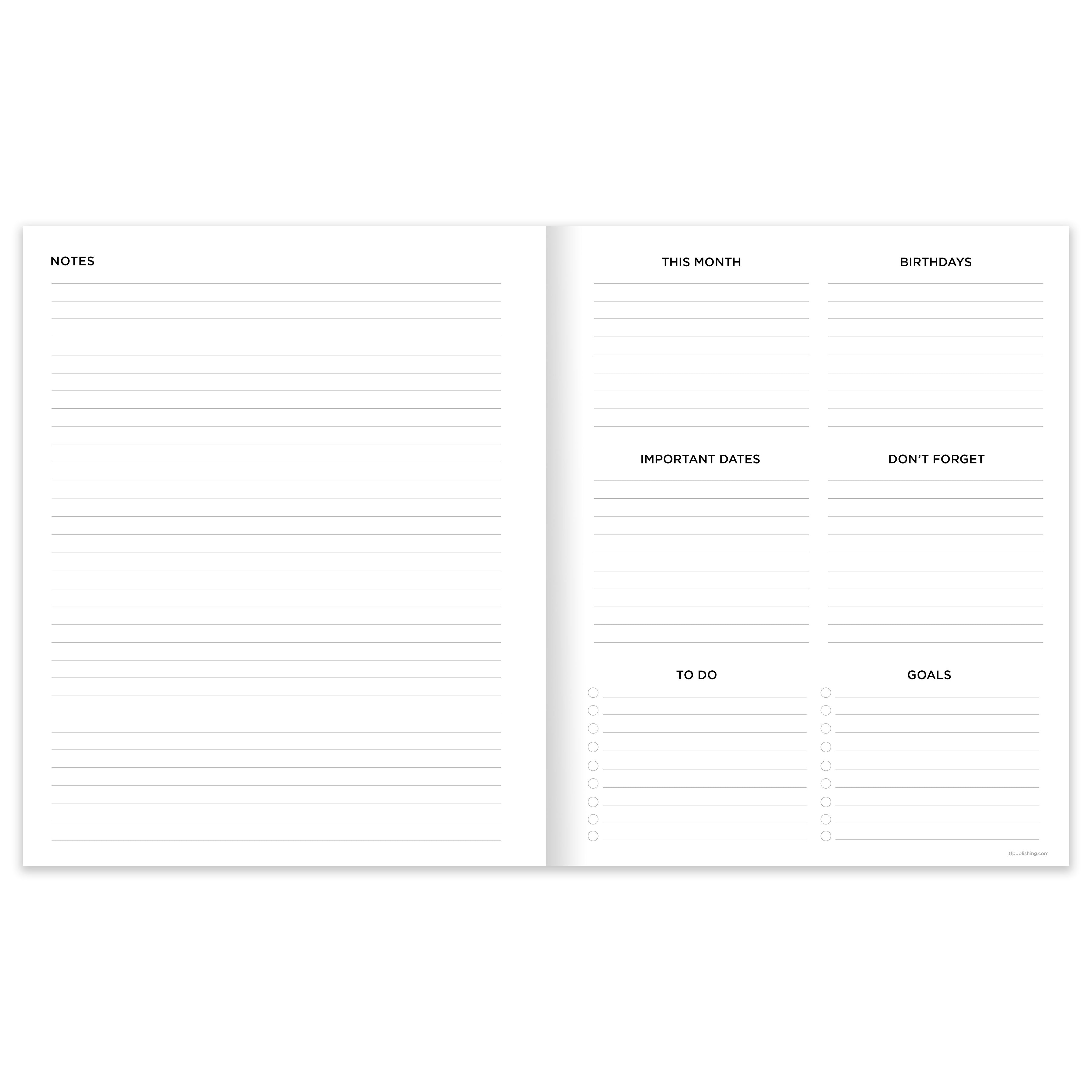2025 Driftwood - Large Monthly Diary/Planner