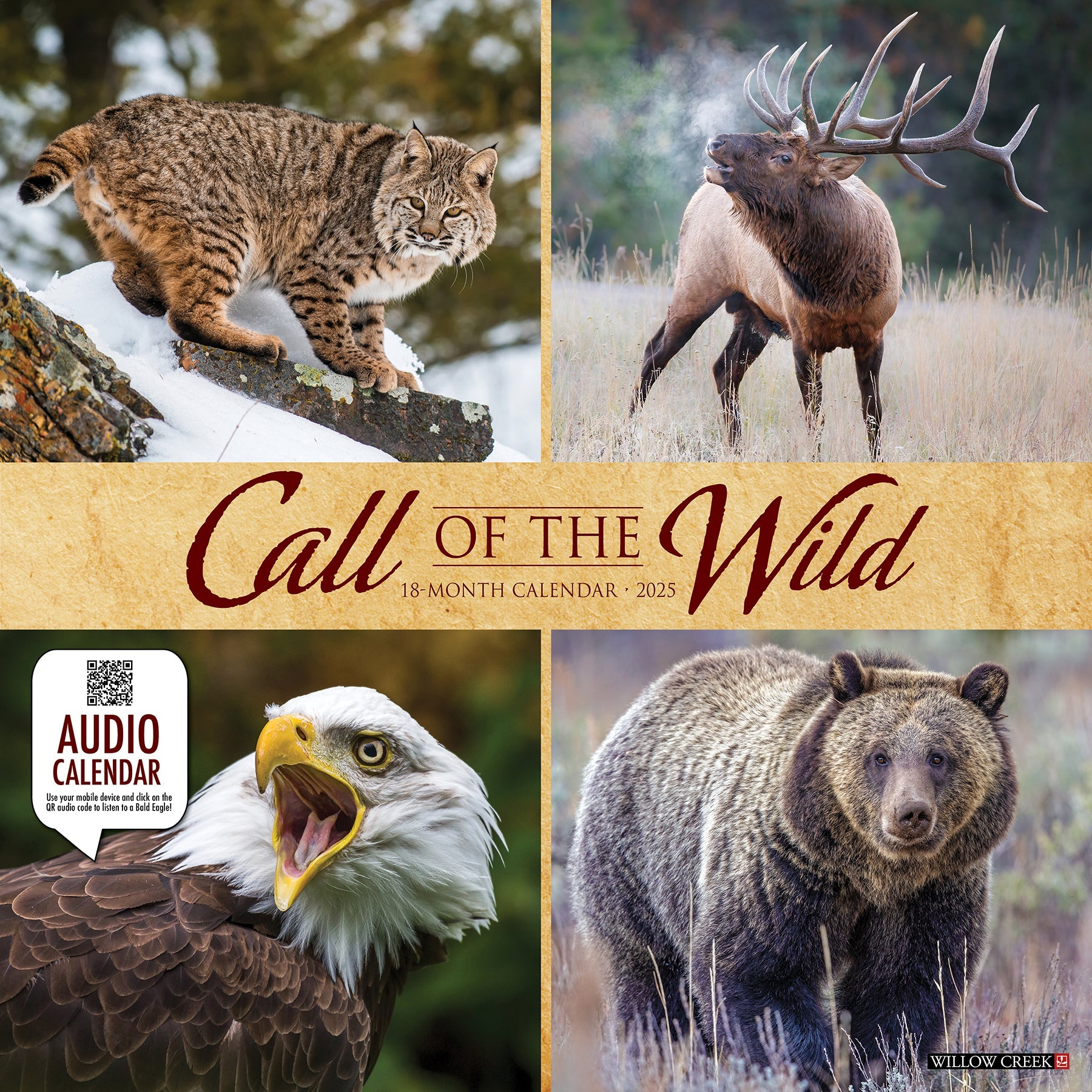 2025 Call of the Wild - Square Wall Calendar