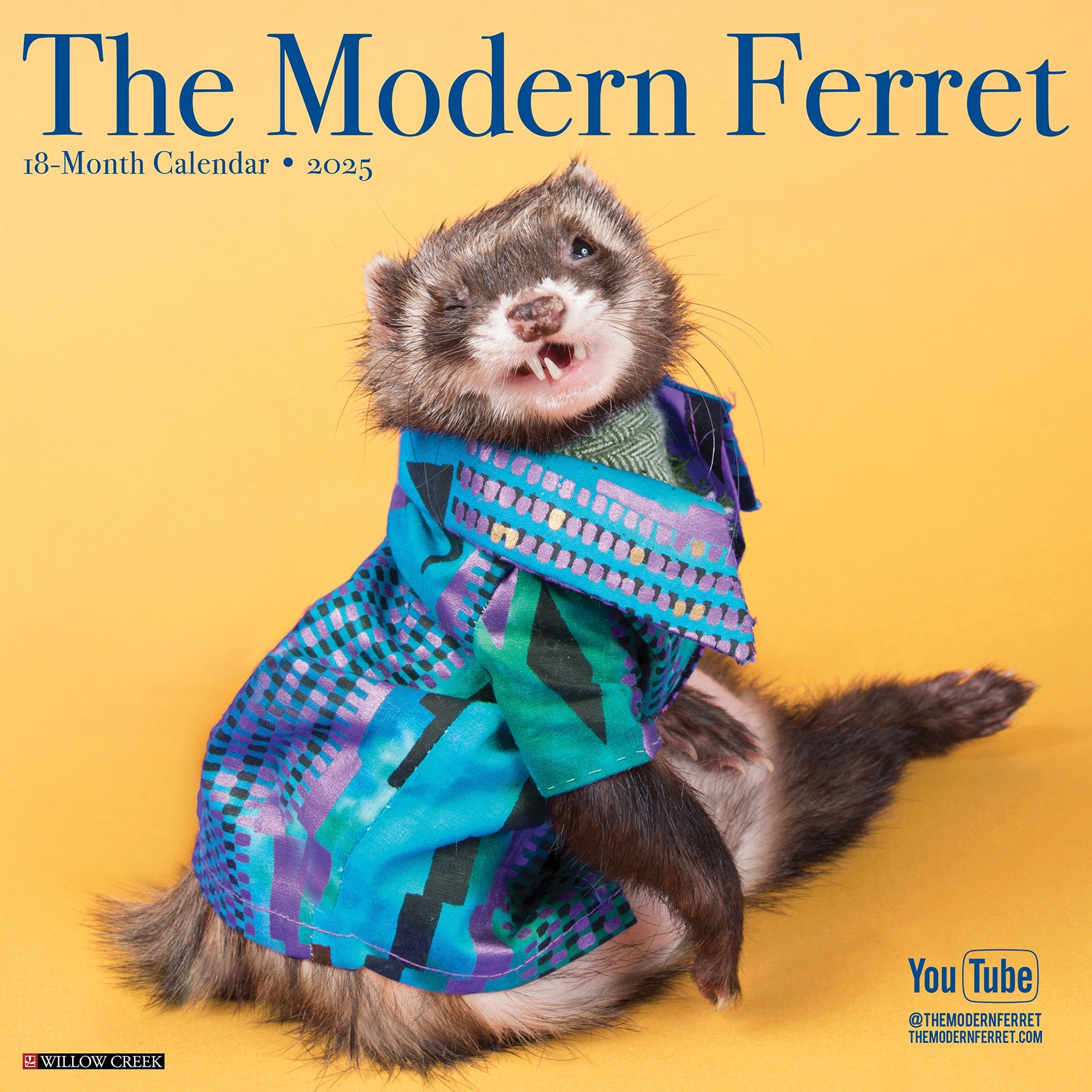 2025 Modern Ferret (The) - Square Wall Calendar