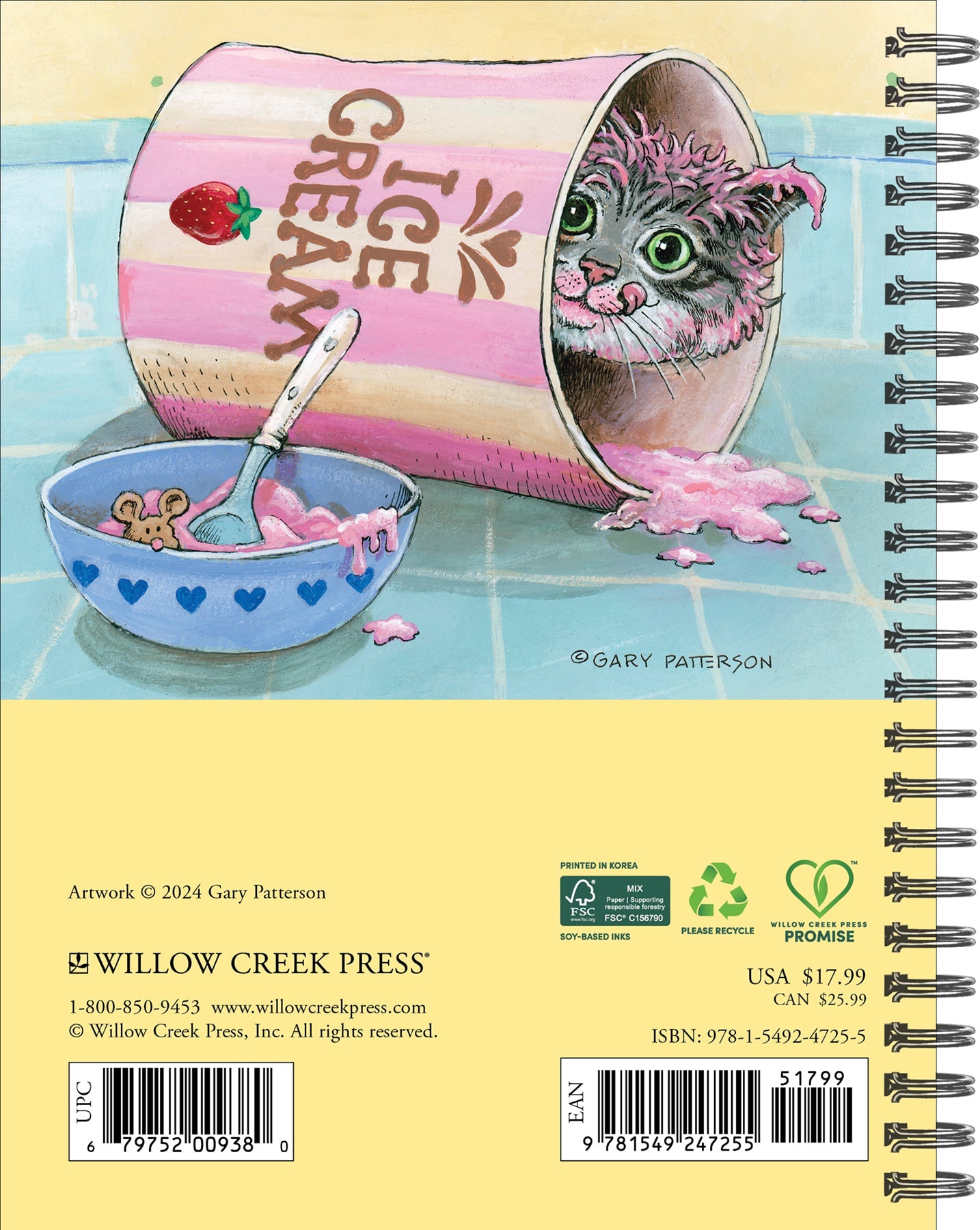 2025 Cats by Gary Patterson - Weekly Diary/Planner