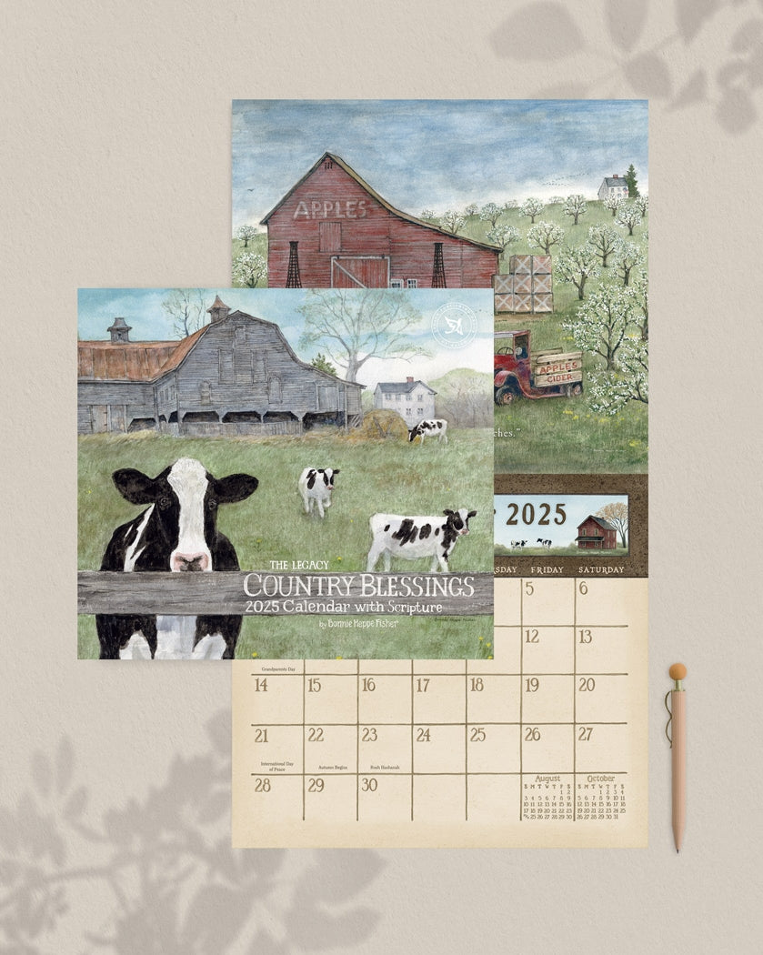 2025 Country Blessings - Legacy Deluxe Wall Calendar