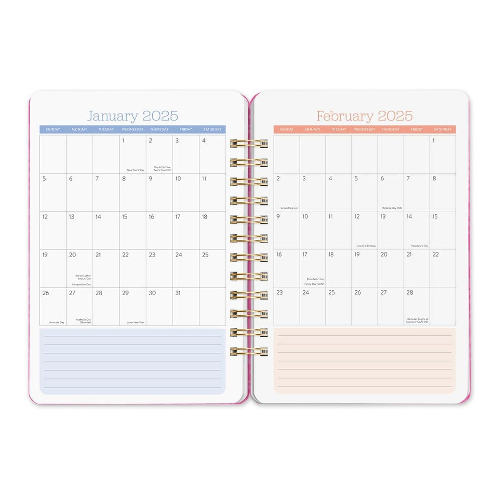 2025 Summer Poppies - Do It All Weekly & Monthly Diary/Planner by Orange Circle Studio