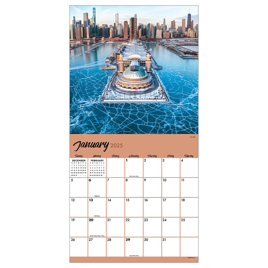 2025 Chicago - Square Wall Calendar