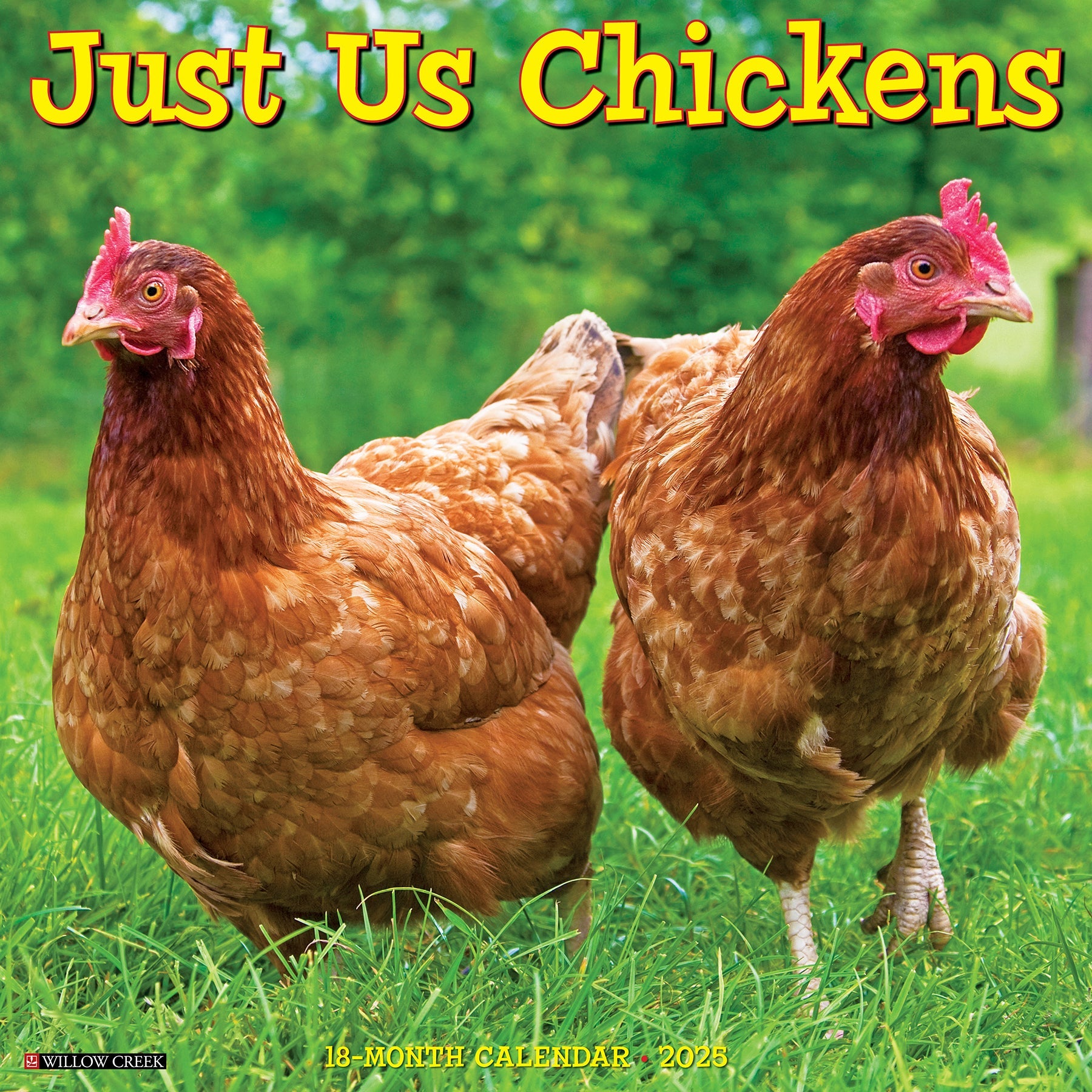 2025 Just Us Chickens - Square Wall Calendar