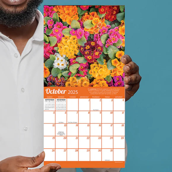 2025 Flowers - Mini Wall Calendar