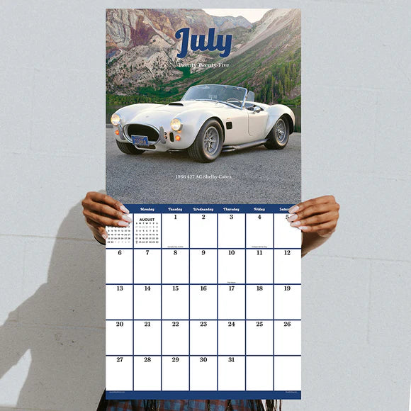 2025 Classic Cars - Square Wall Calendar