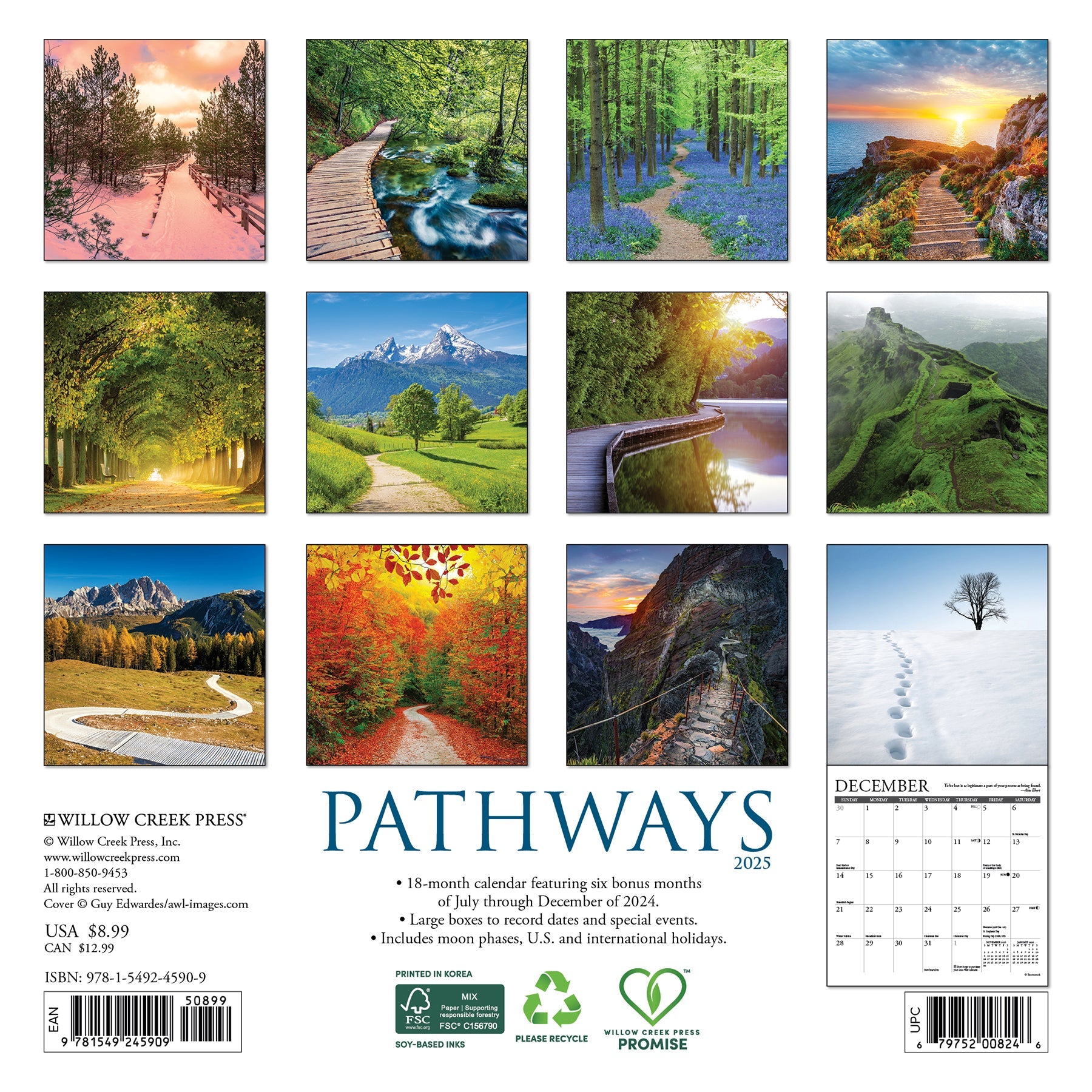 2025 Pathways - Mini Wall Calendar