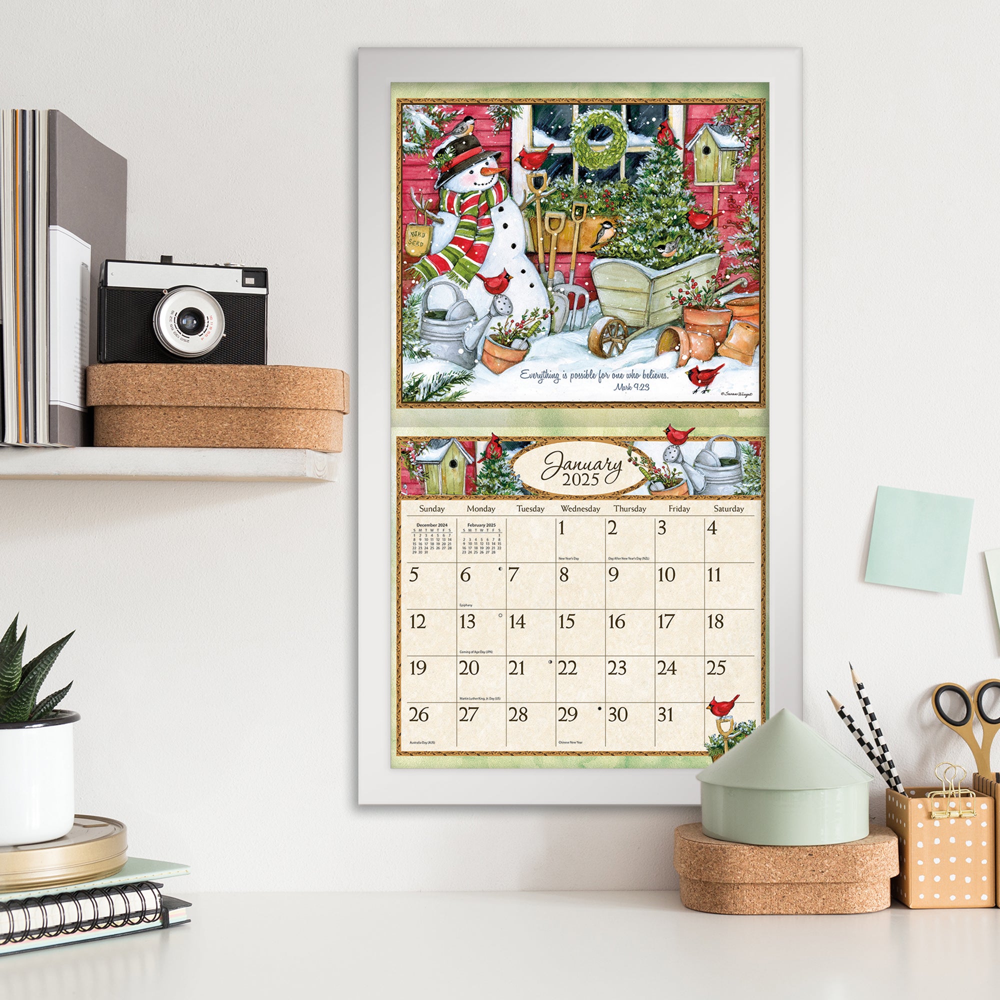 2025 Bountiful Blessings By Susan Winget - LANG Deluxe Wall Calendar