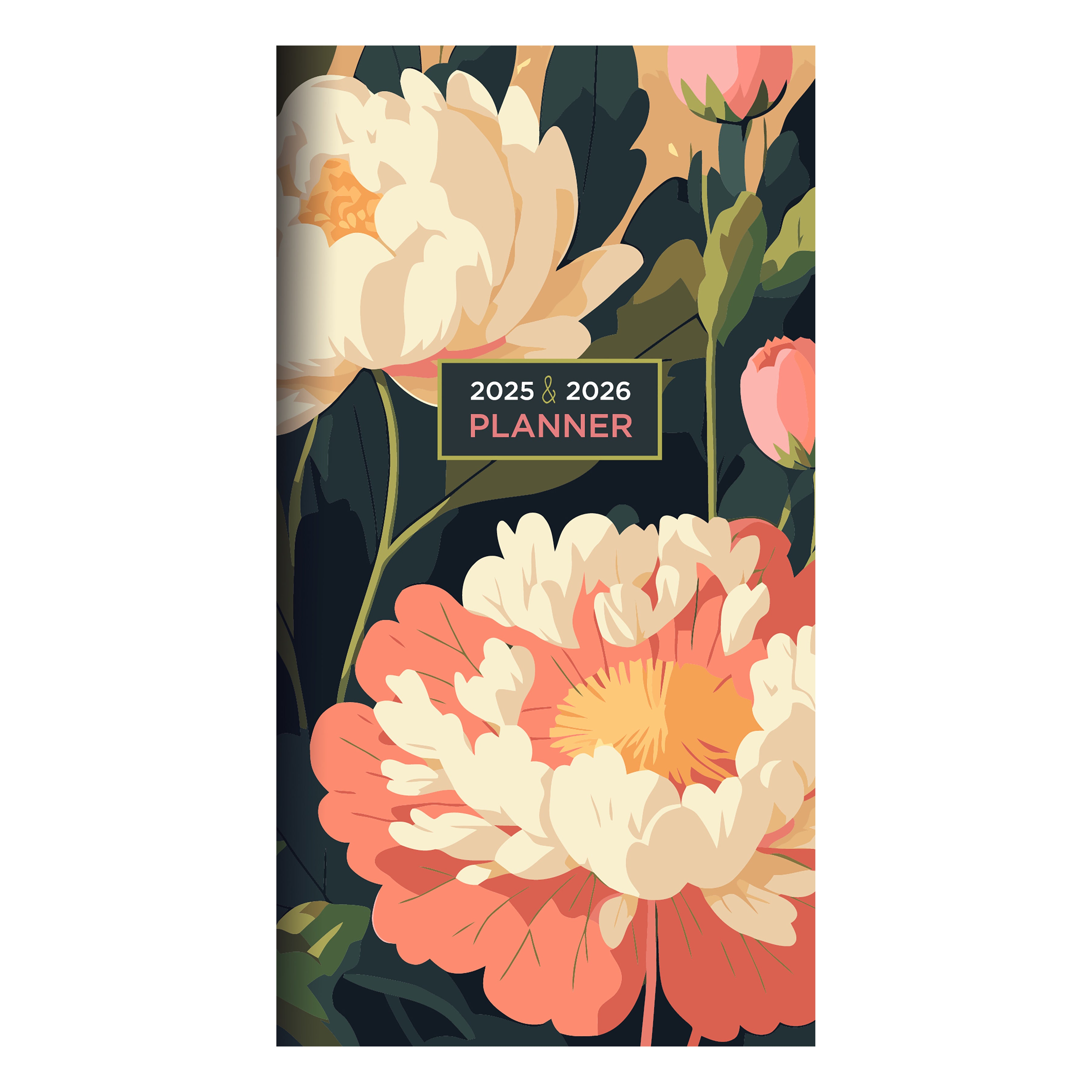 2025-2026 Spring Peony - Small Monthly Pocket Diary/Planner