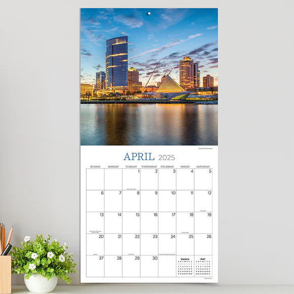 2025 Wisconsin - Square Wall Calendar