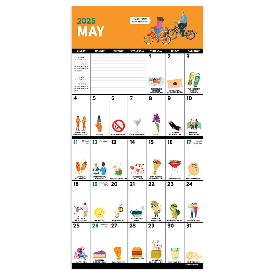 2025 Every Day's A Holiday - Mini Wall Calendar