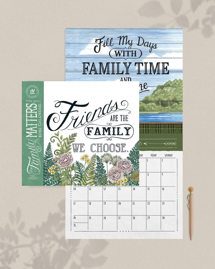 2025 Family Matters - Legacy Deluxe Wall Calendar