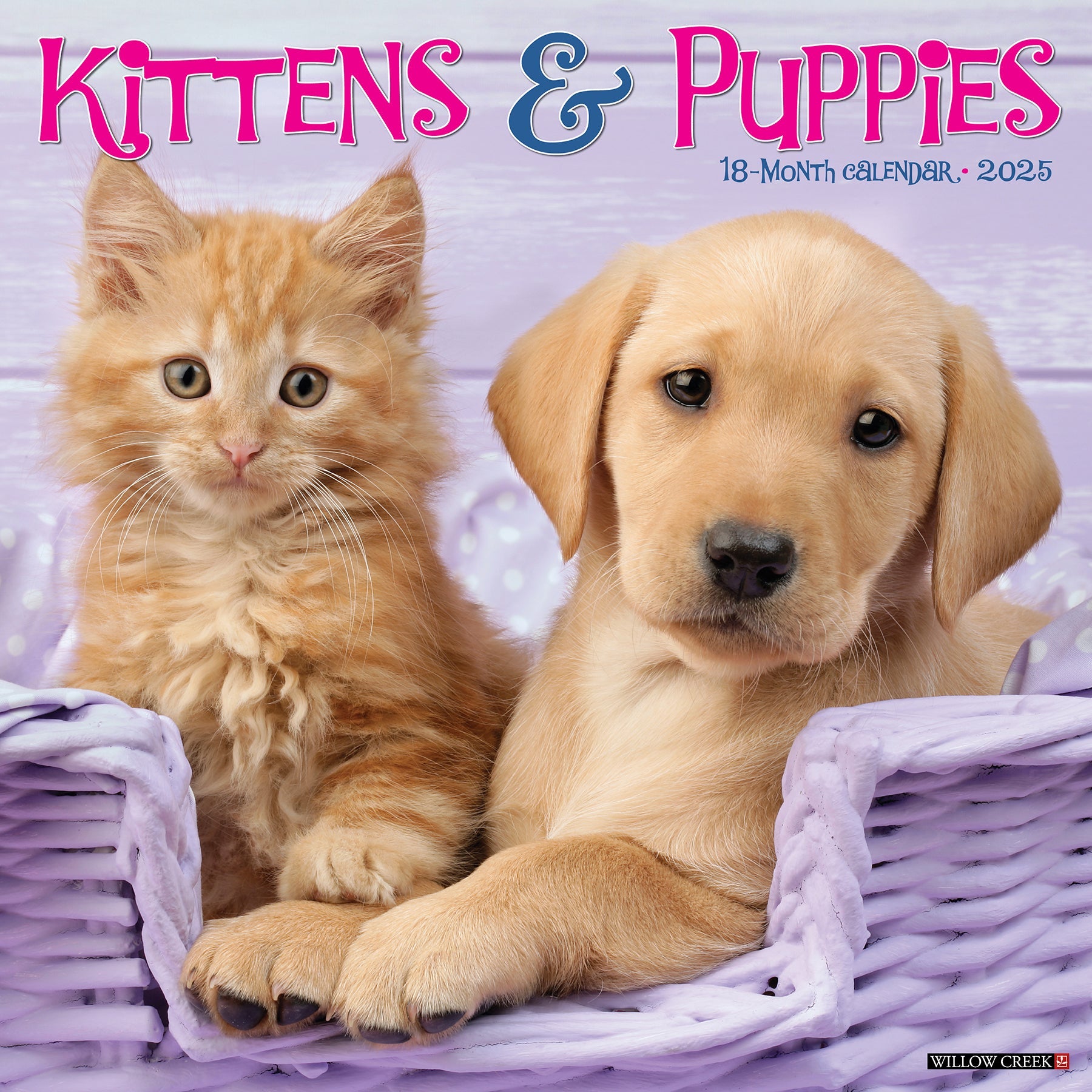 2025 Kittens & Puppies - Square Wall Calendar