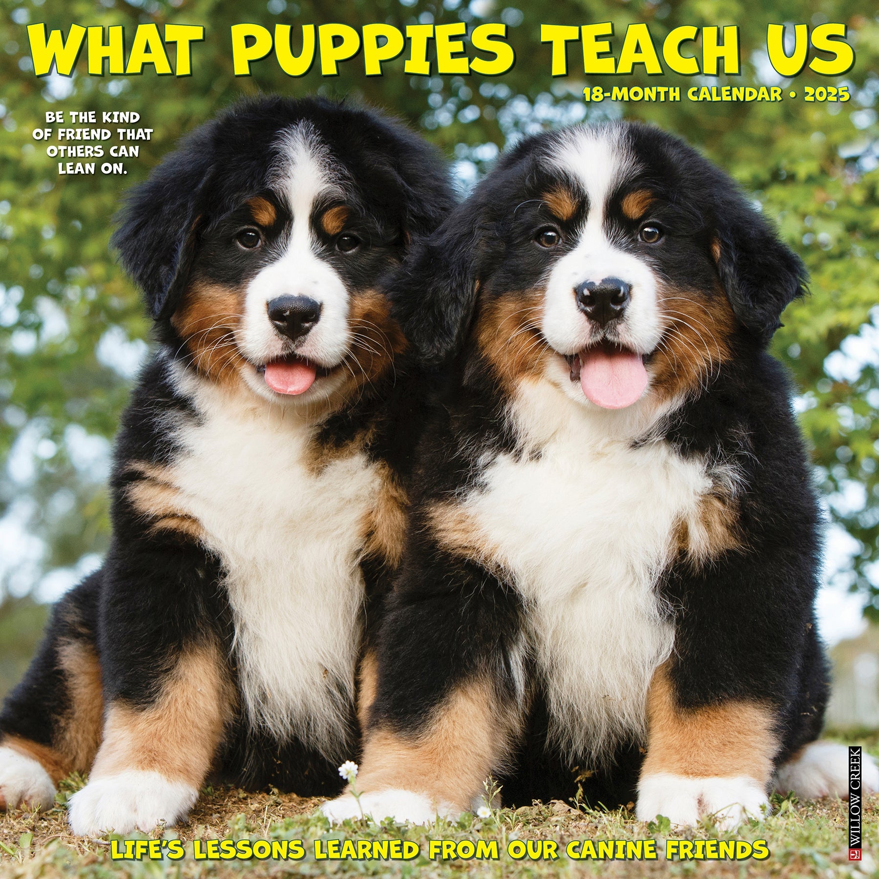 2025 What Puppies Teach Us - Square Wall Calendar