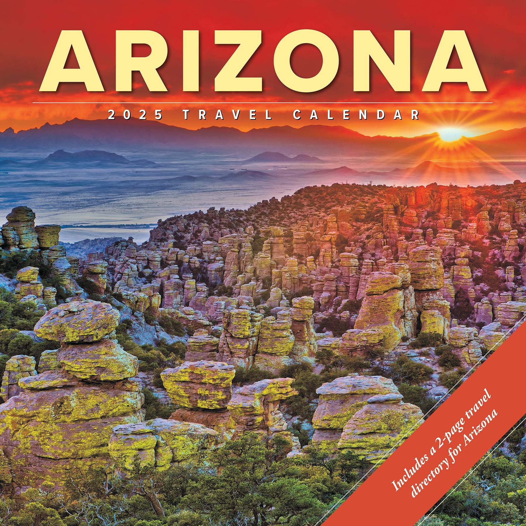 2025 Arizona - Square Wall Calendar