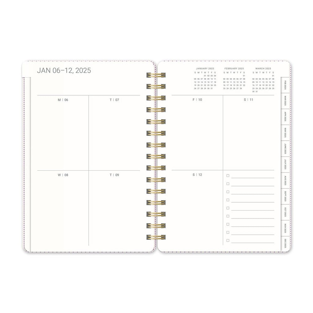 2025 Botanical Bliss - Agatha Monthly And Weekly Dairy/Planner by Orange Circle Studio