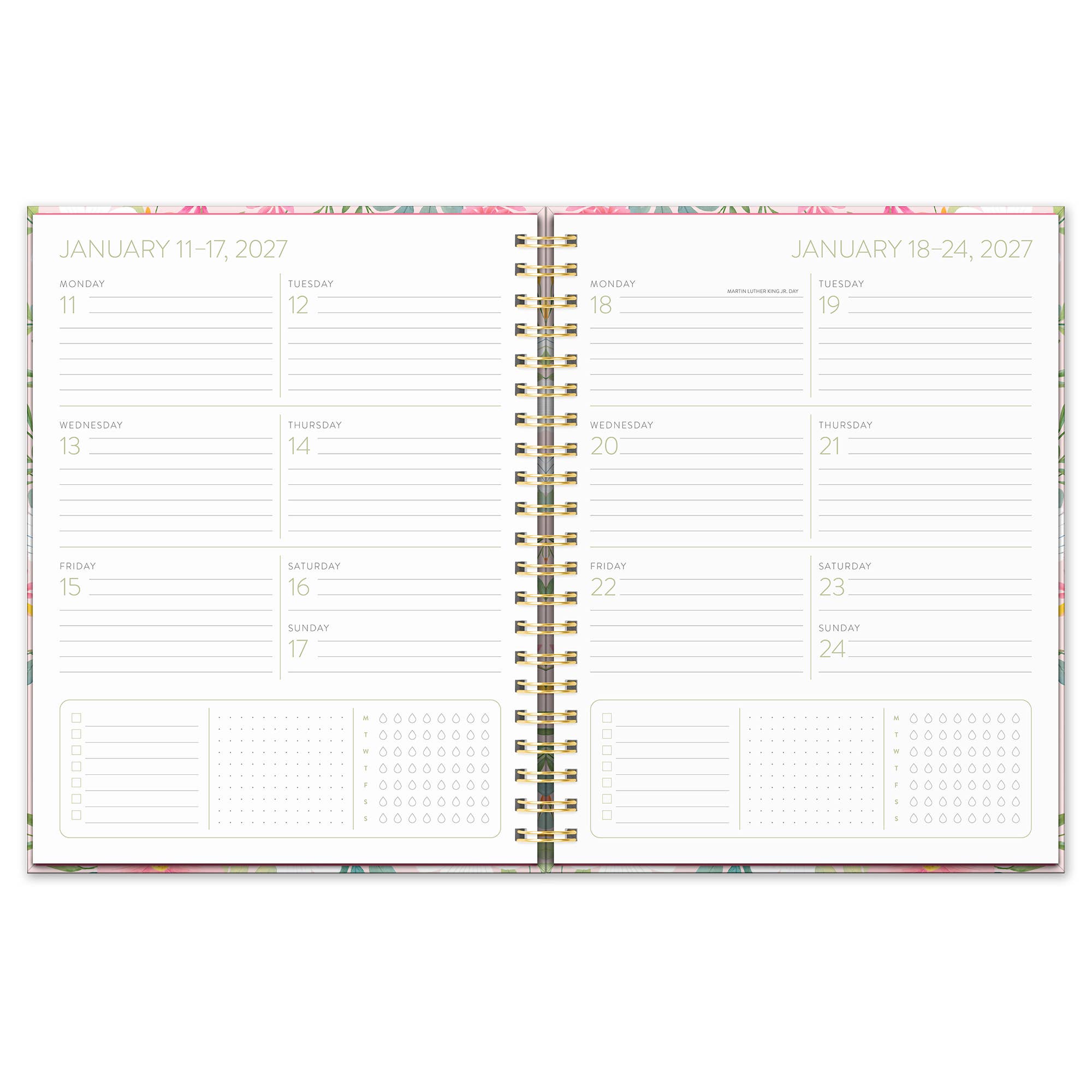 2027 Birds & Blooms Extra-Large Spiral Planner