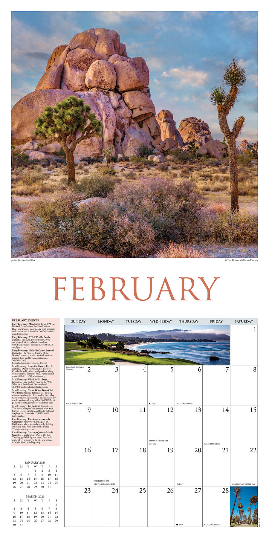 2025 California - Square Wall Calendar