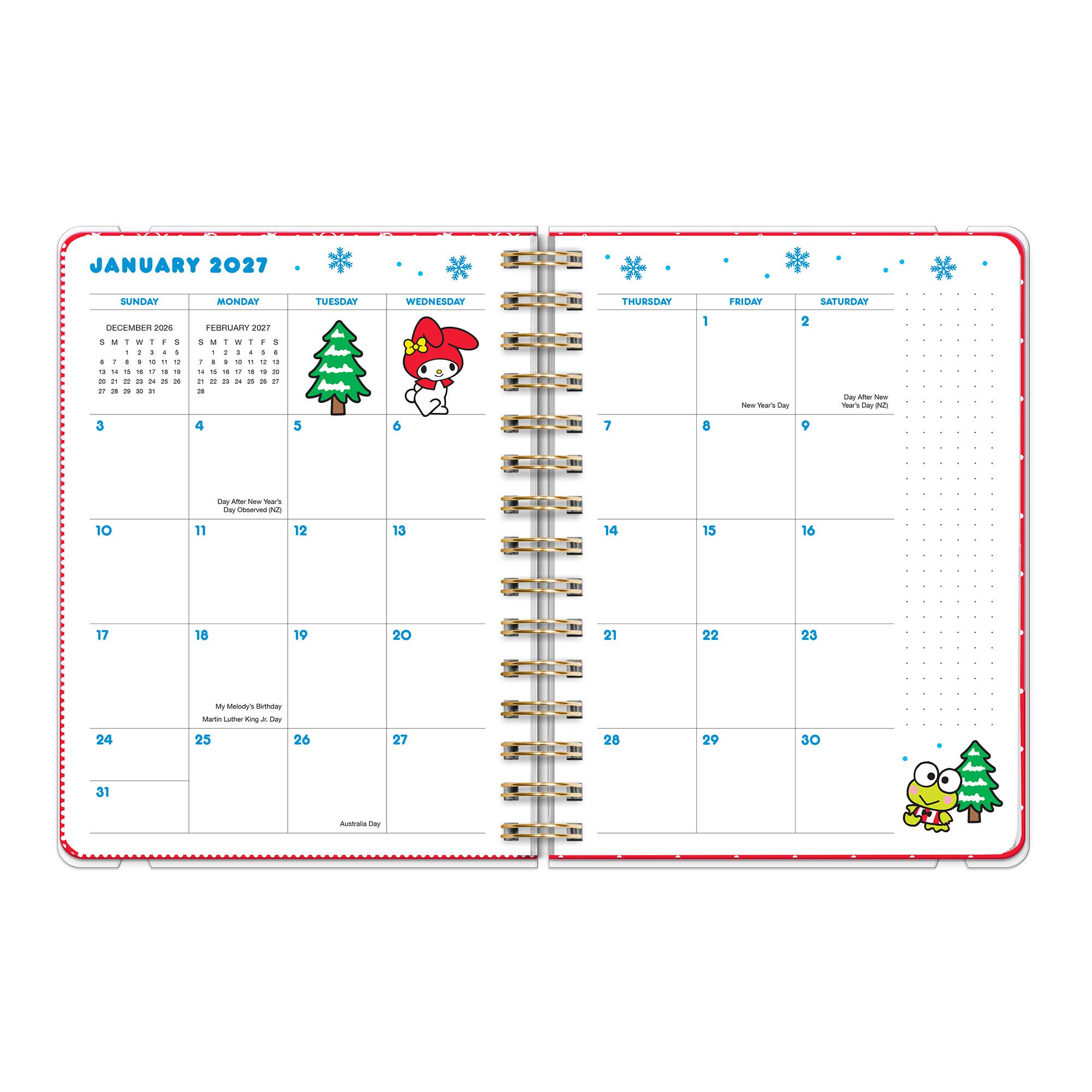 2027 Hello Kitty and Friends Retro Deluxe Compact Flexi Planner