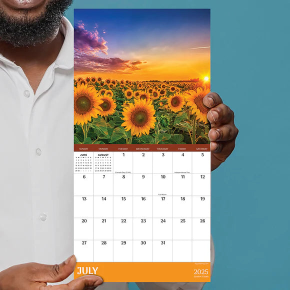2025 Sunsets - Mini Wall Calendar