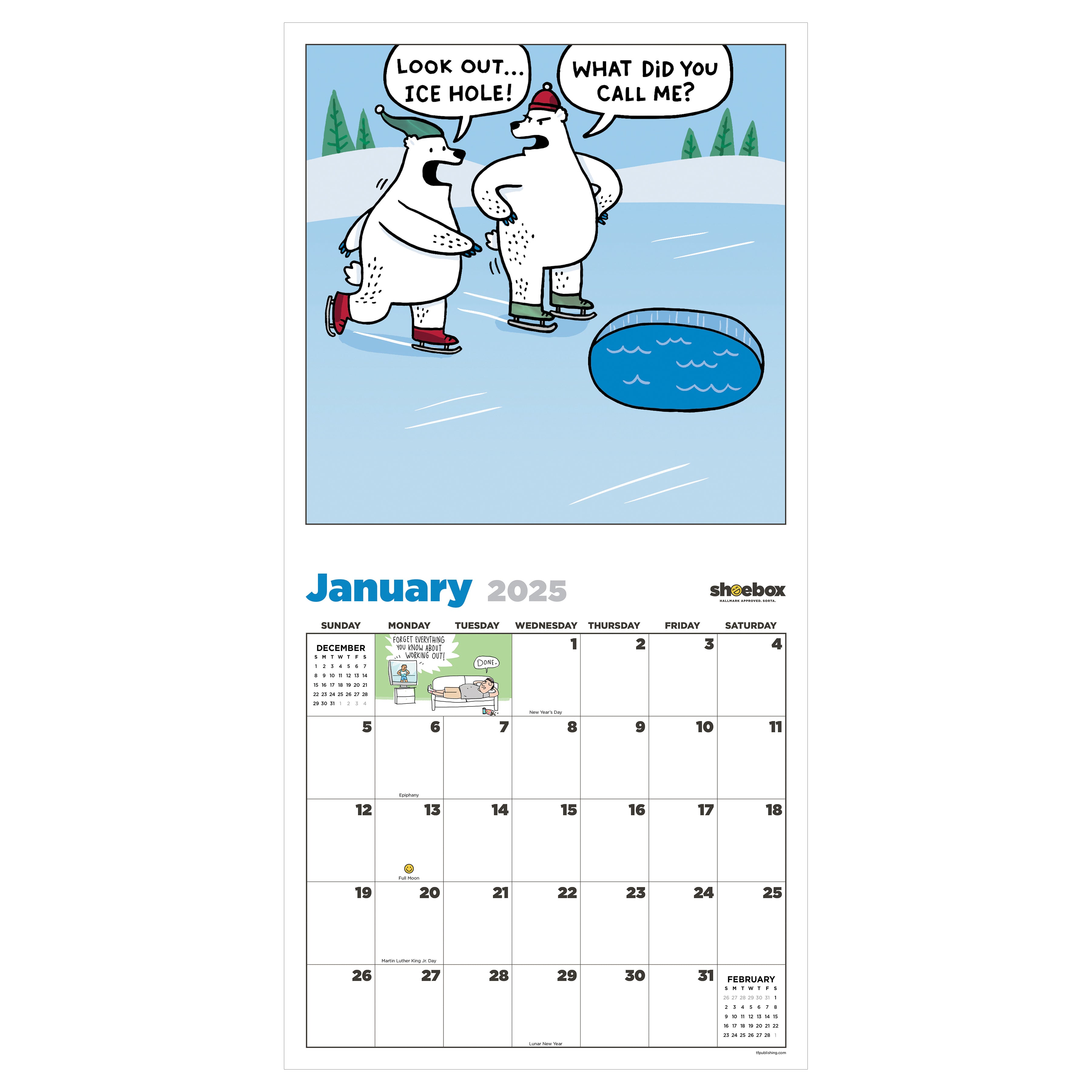 2025 Shoebox - Square Wall Calendar