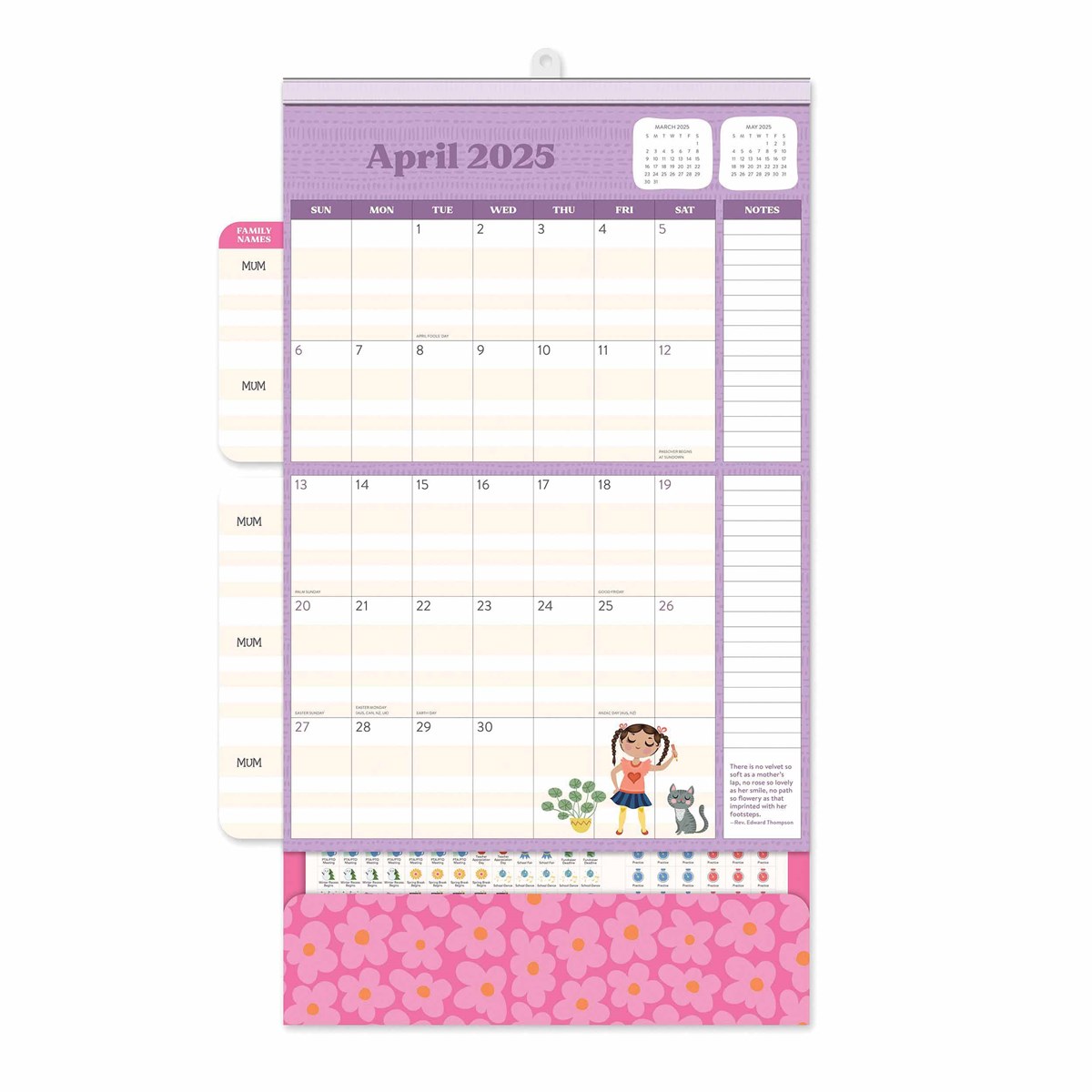 2025 Mom Do It All Family Planner - Deluxe Wall Calendar by Orange Circle Studio