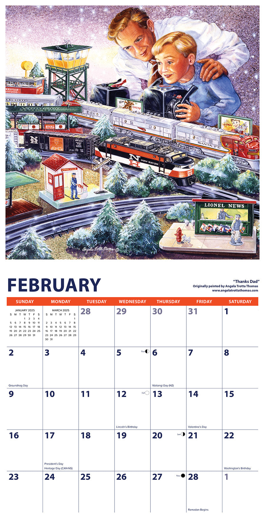 2025 Lionel - Square Wall Calendar