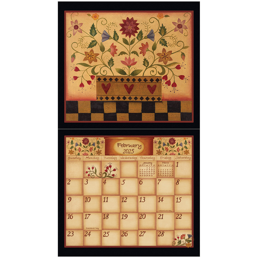 2025 Simply Shaker - Legacy Deluxe Wall Calendar