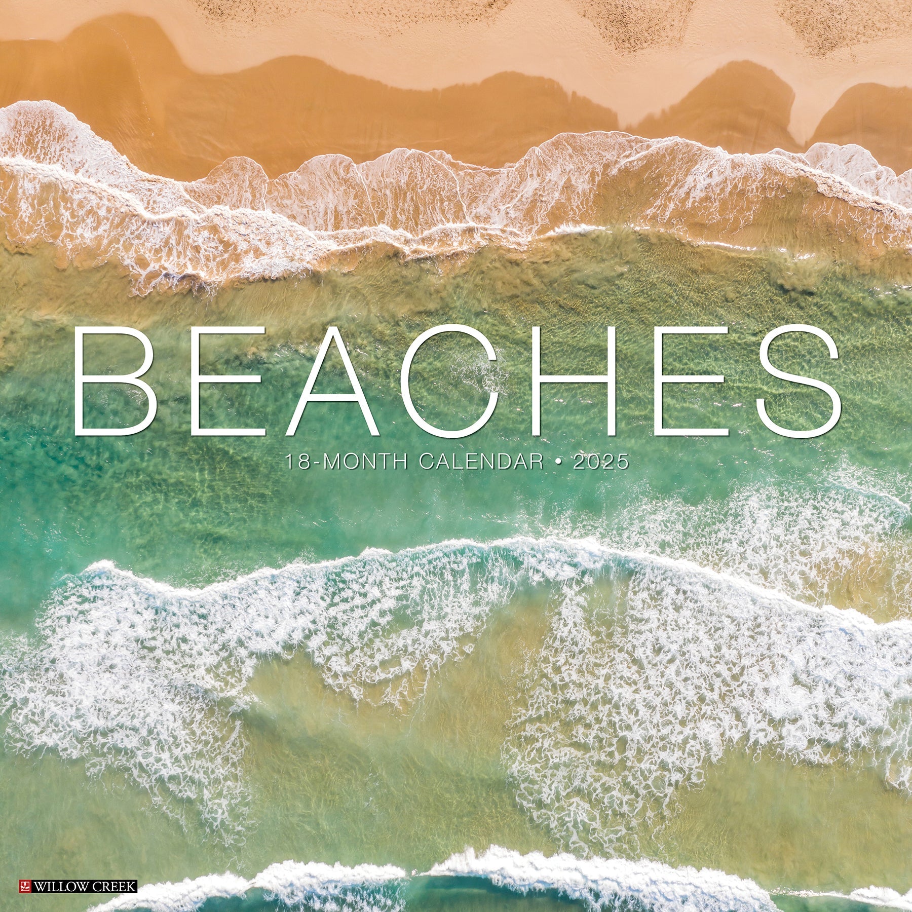 2025 Beaches - Square Wall Calendar