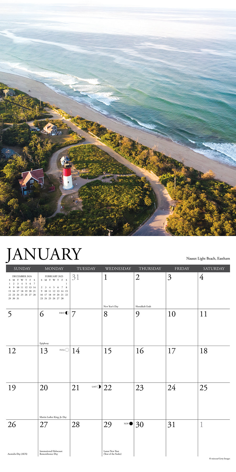 2025 Cape Cod - Square Wall Calendar