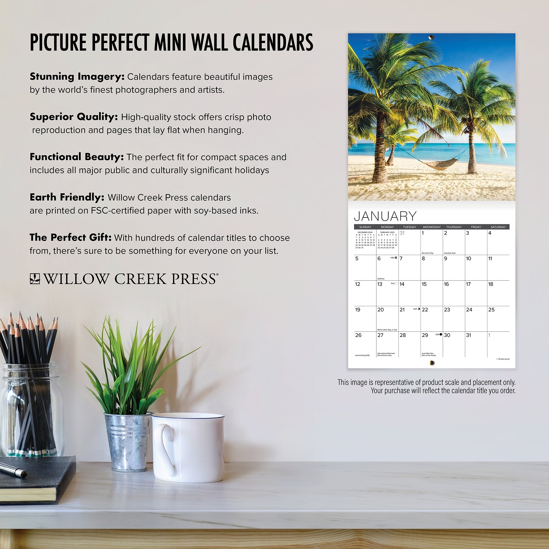 2025 Doug the Pug - Mini Wall Calendar