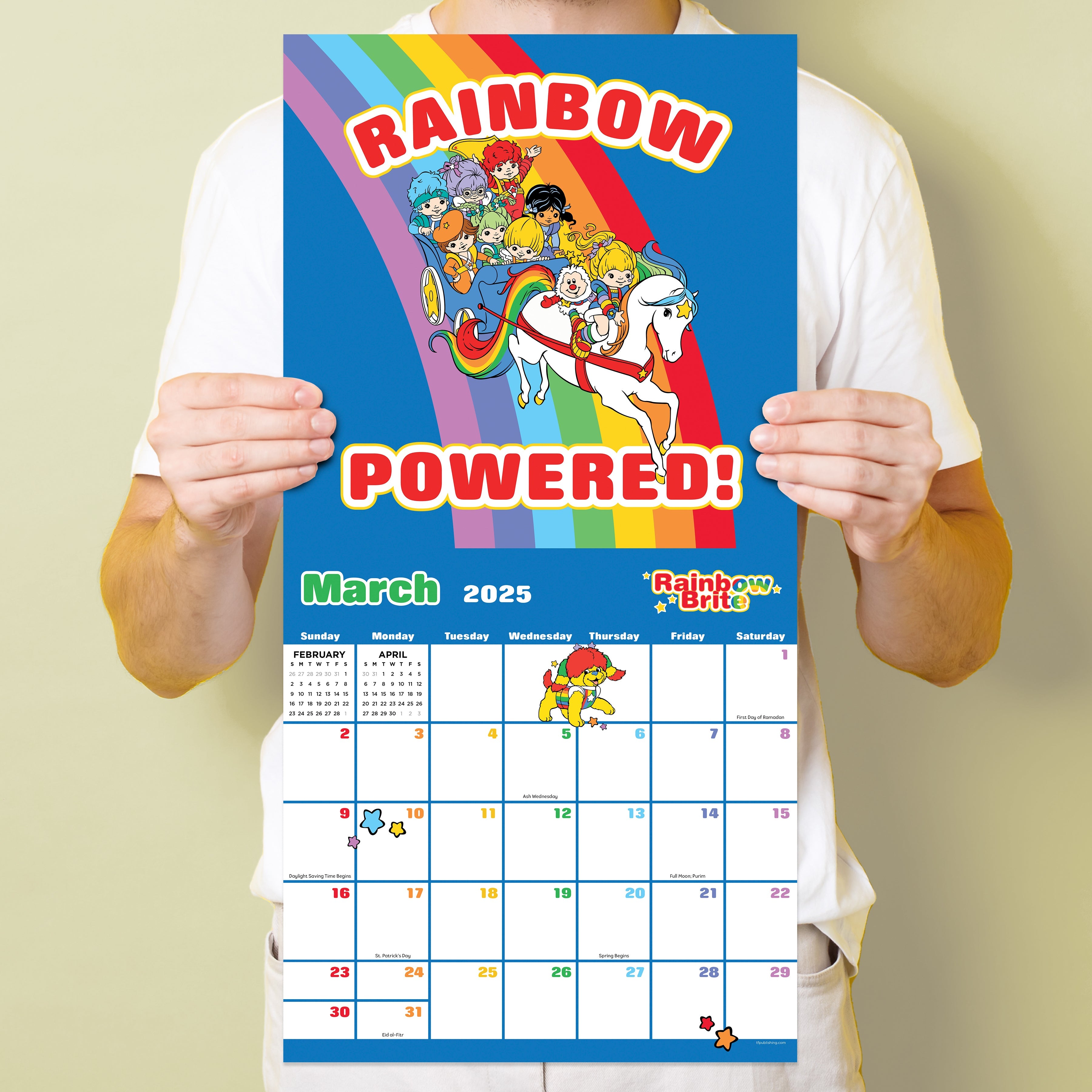 2025 Rainbow Brite - Square Wall Calendar