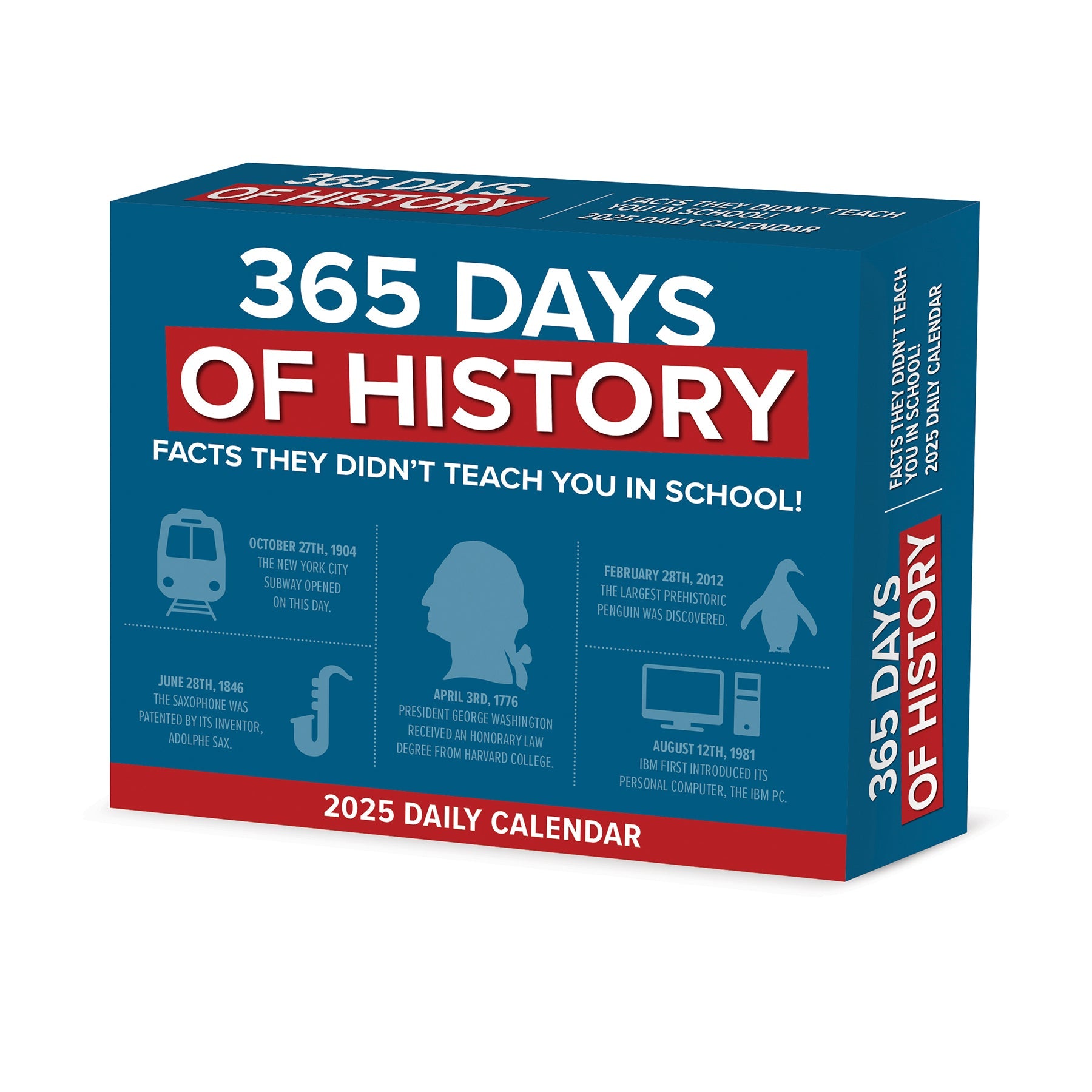 2025 365 Days of History - Daily Boxed Page-A-Day Calendar