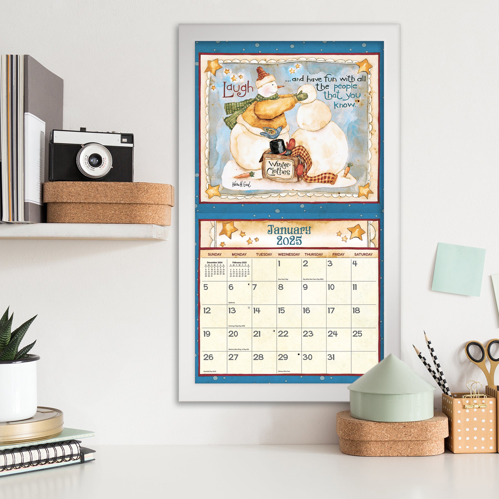 2025 Simple Life - LANG Deluxe Wall Calendar