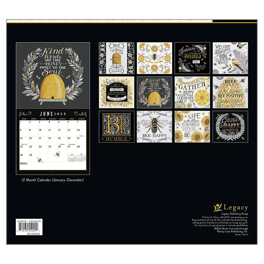 2025 Bee-U-Tiful Life - Legacy Deluxe Wall Calendar