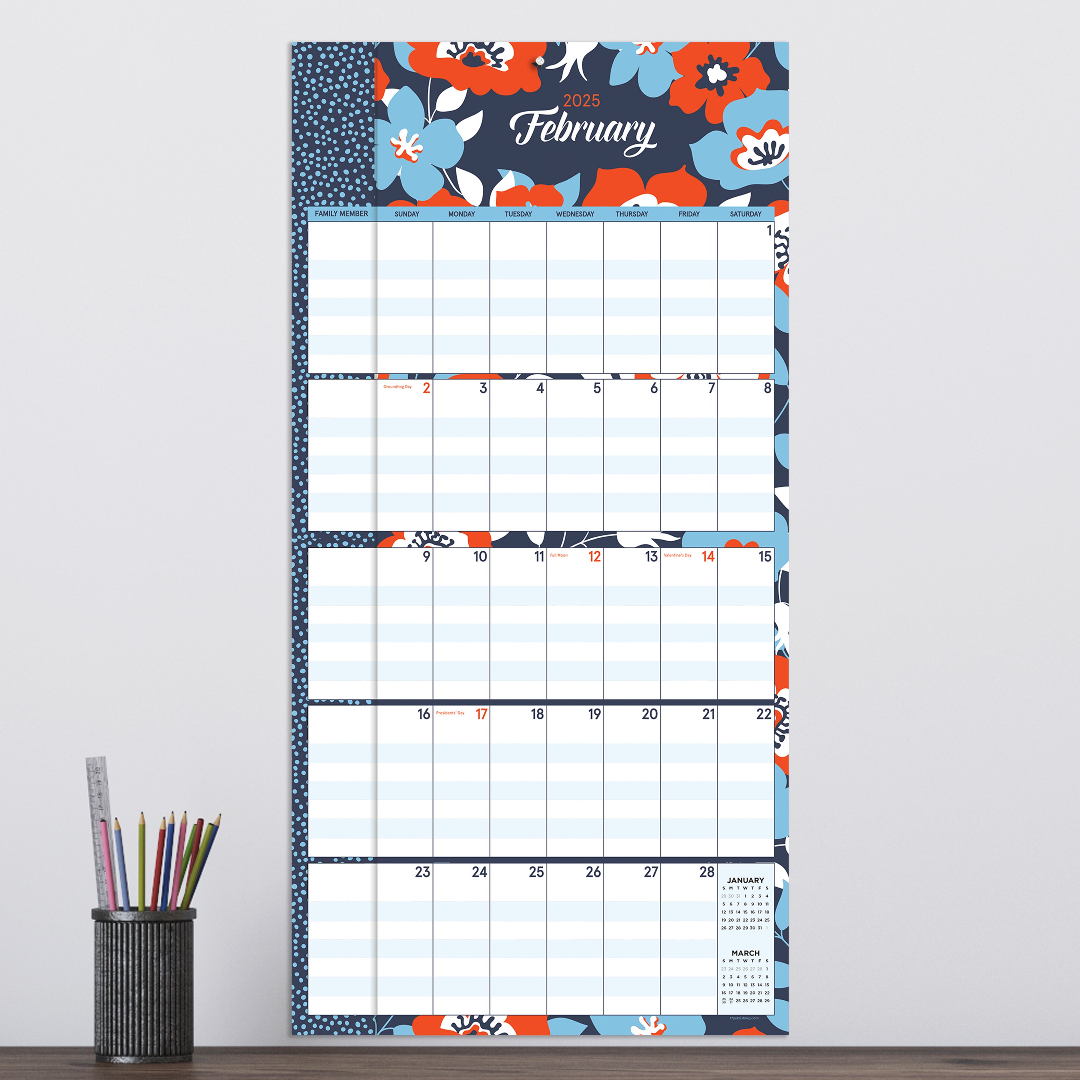 2025 Mom's Manager - Square Wall Calendar