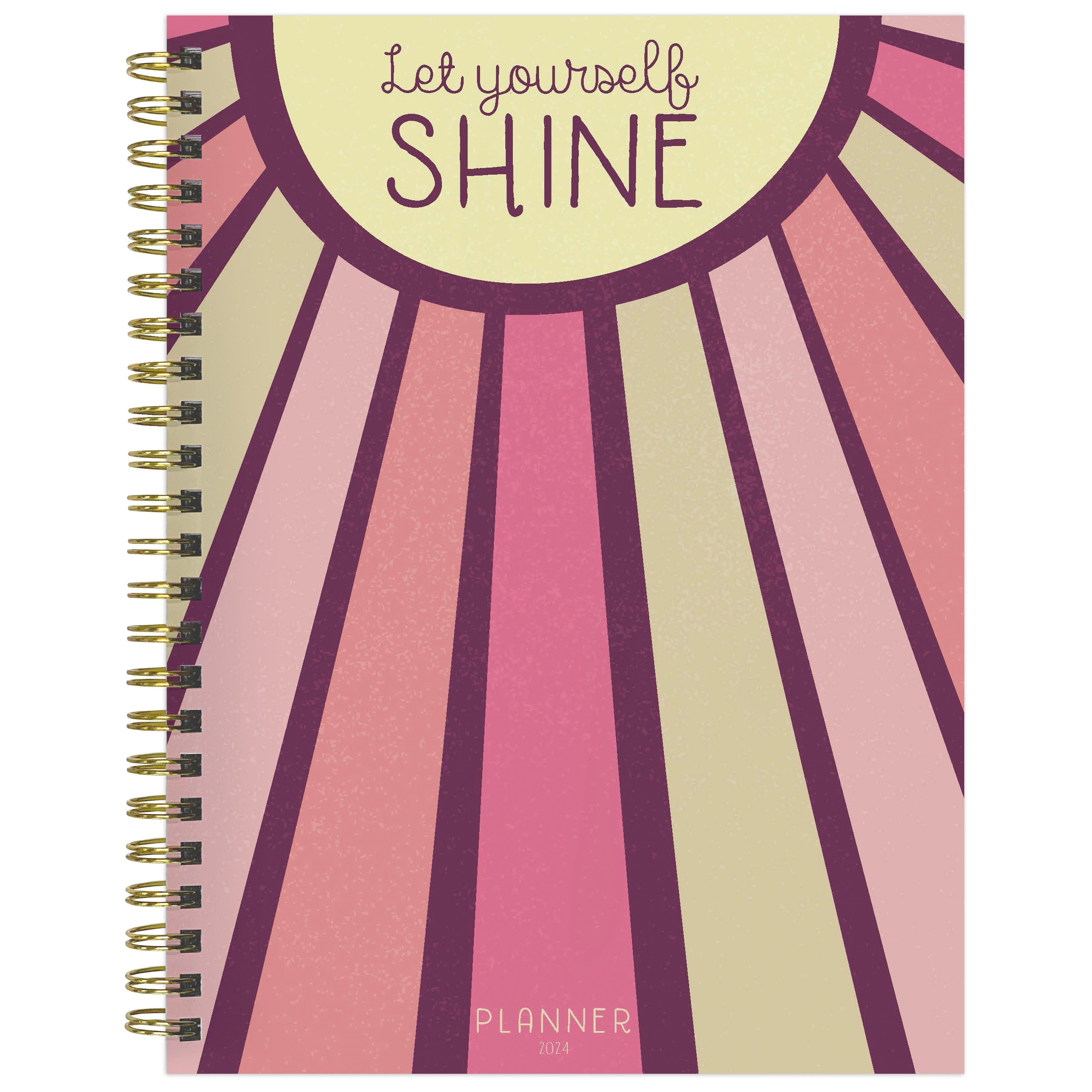 2024 Let Yourself Shine - Medium Weekly, Monthly Diary/Planner