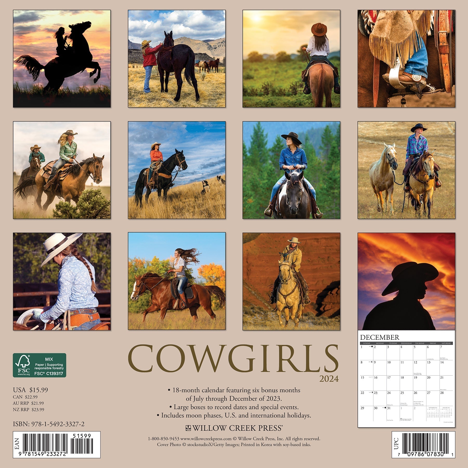 2024 Cowgirls - Wall Calendar