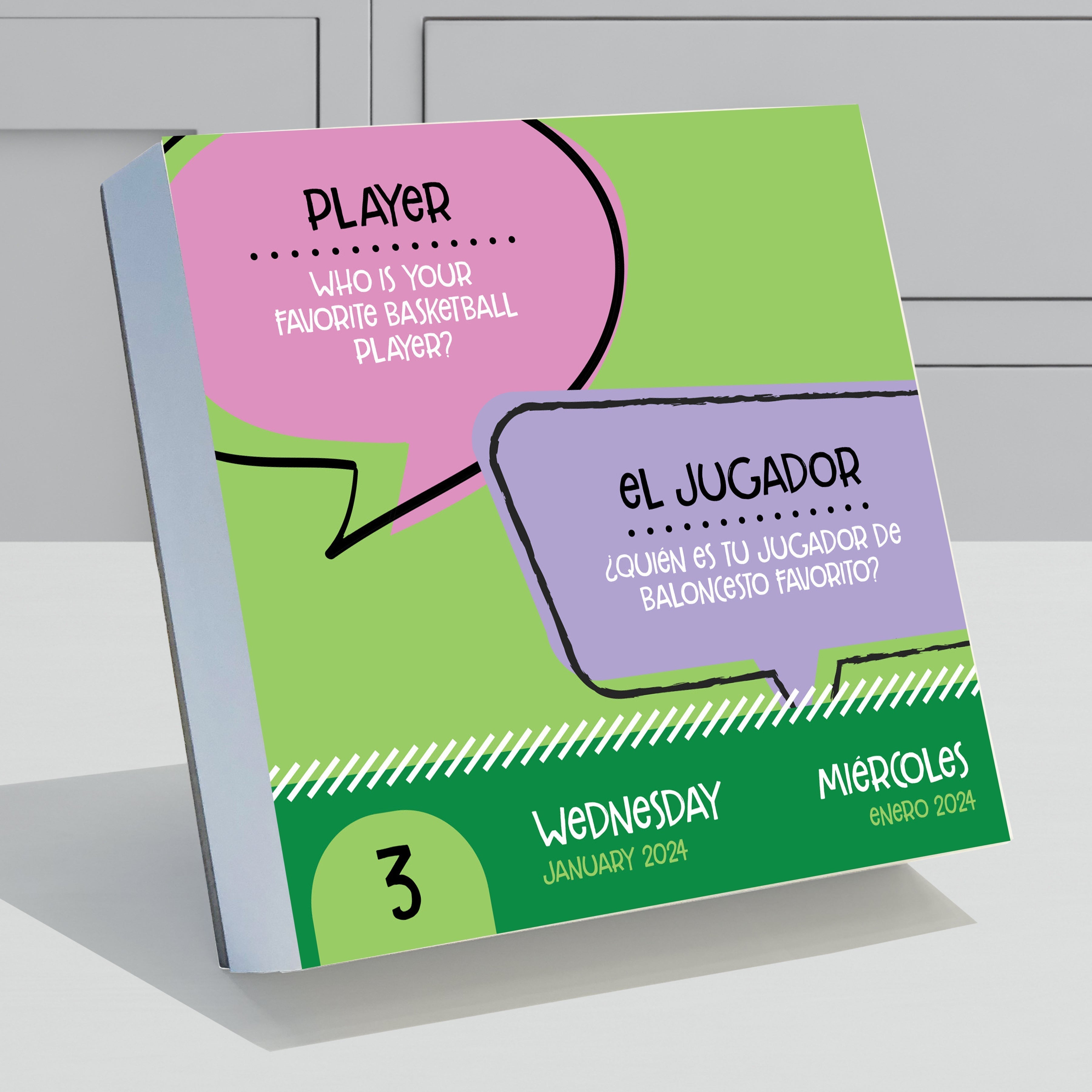 2024 Spanish Words - Daily Boxed Page-A-Day  Calendar