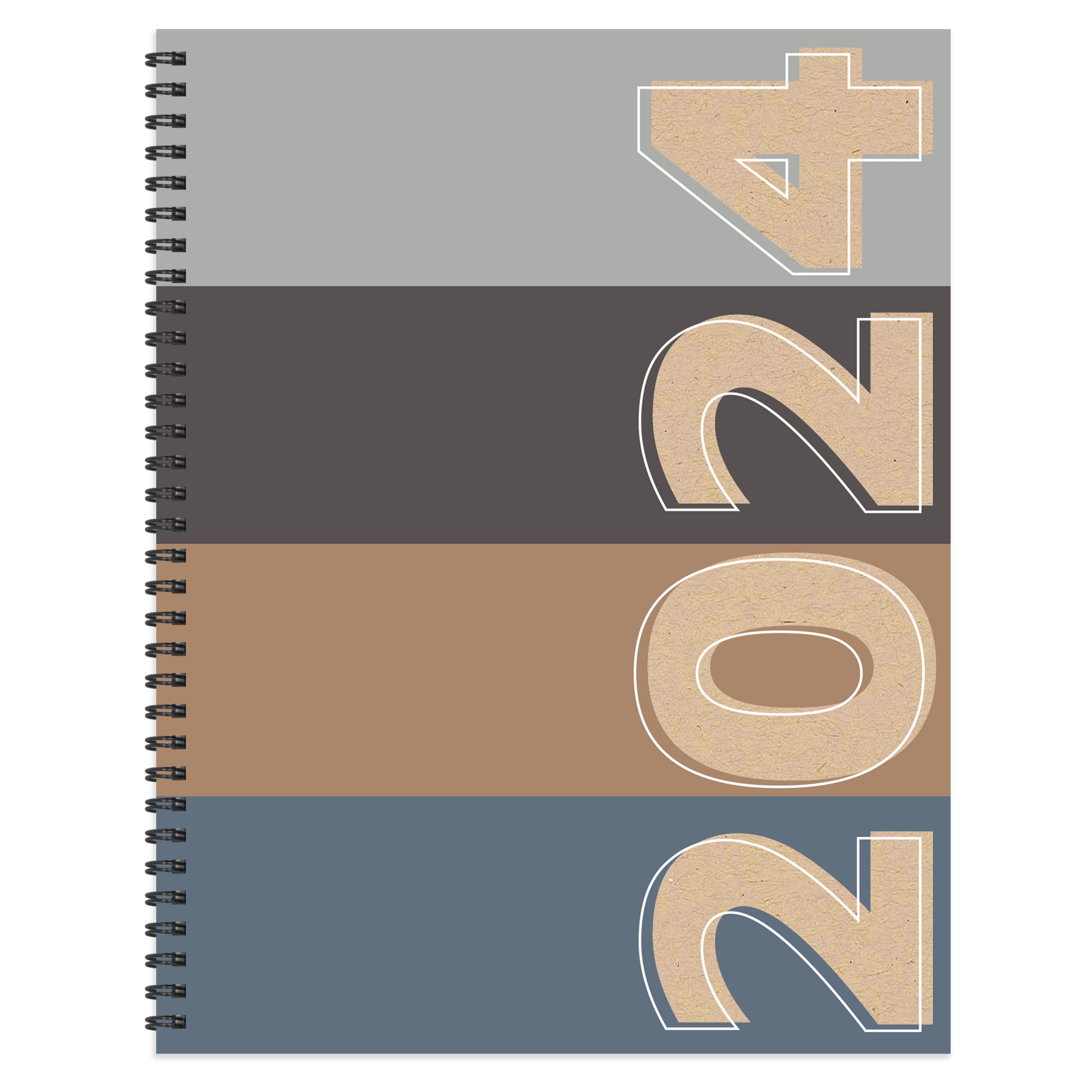 2024 Basic Rows - Large Weekly, Monthly Diary/Planner