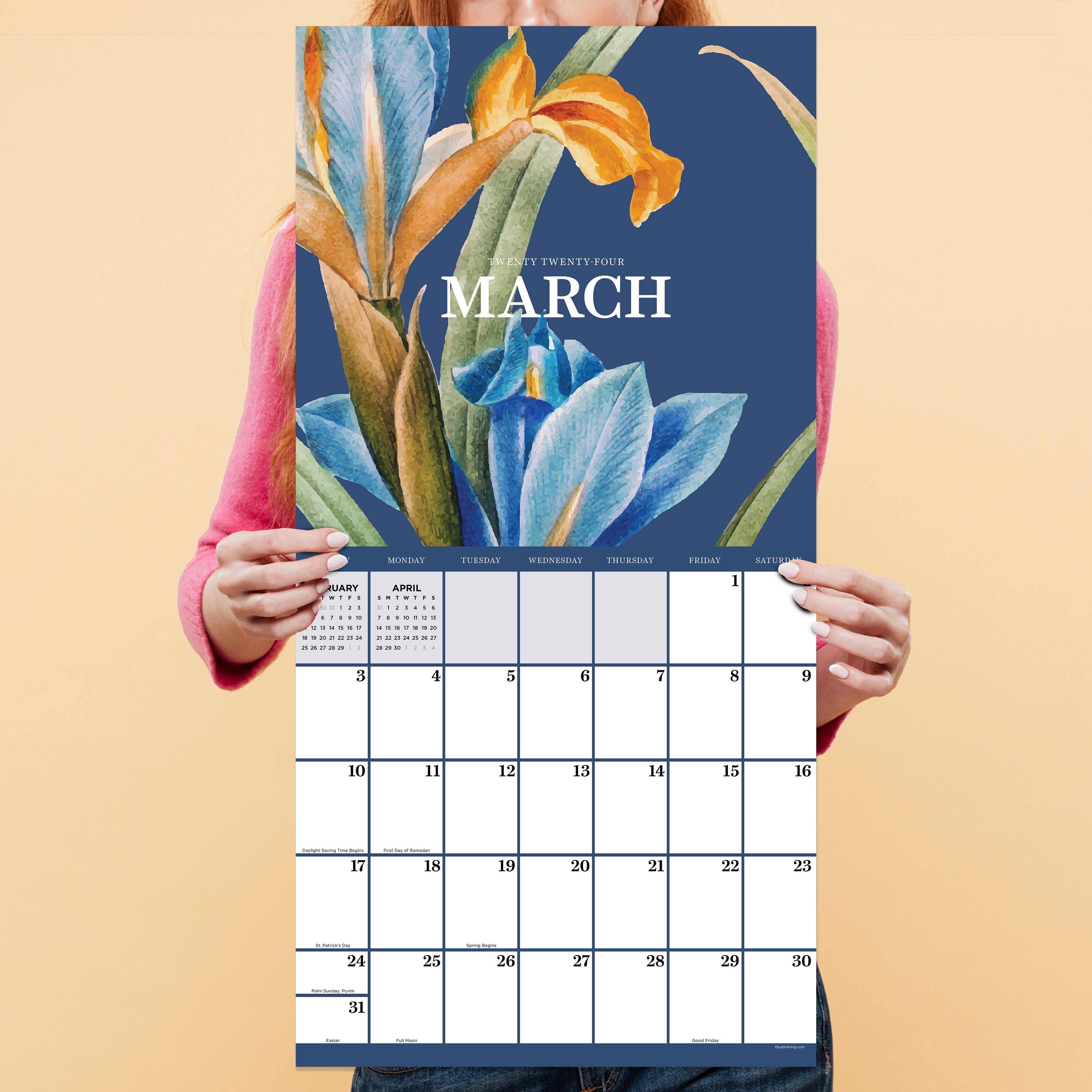 2024 Vintage Botanicals - Square Wall Calendar