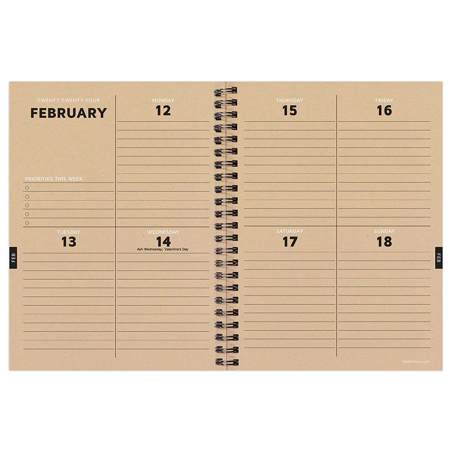 2024 Leaflet - Medium Weekly, Monthly Diary/Planner