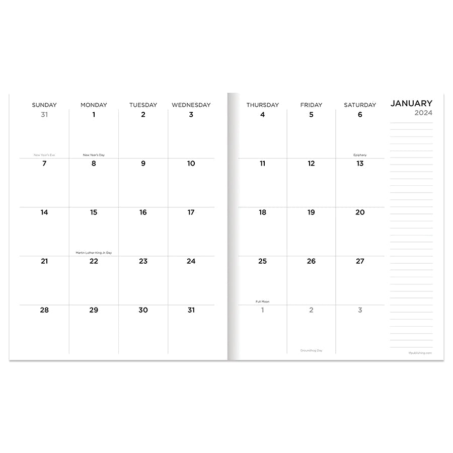 2024 Lazy Leopard - Medium Monthly Diary/Planner