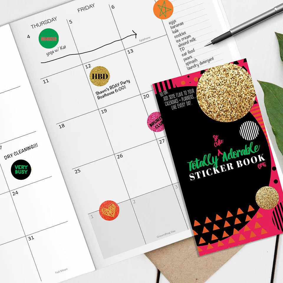 Totally Adorable Planning Sticker Book - Calendar Accessories