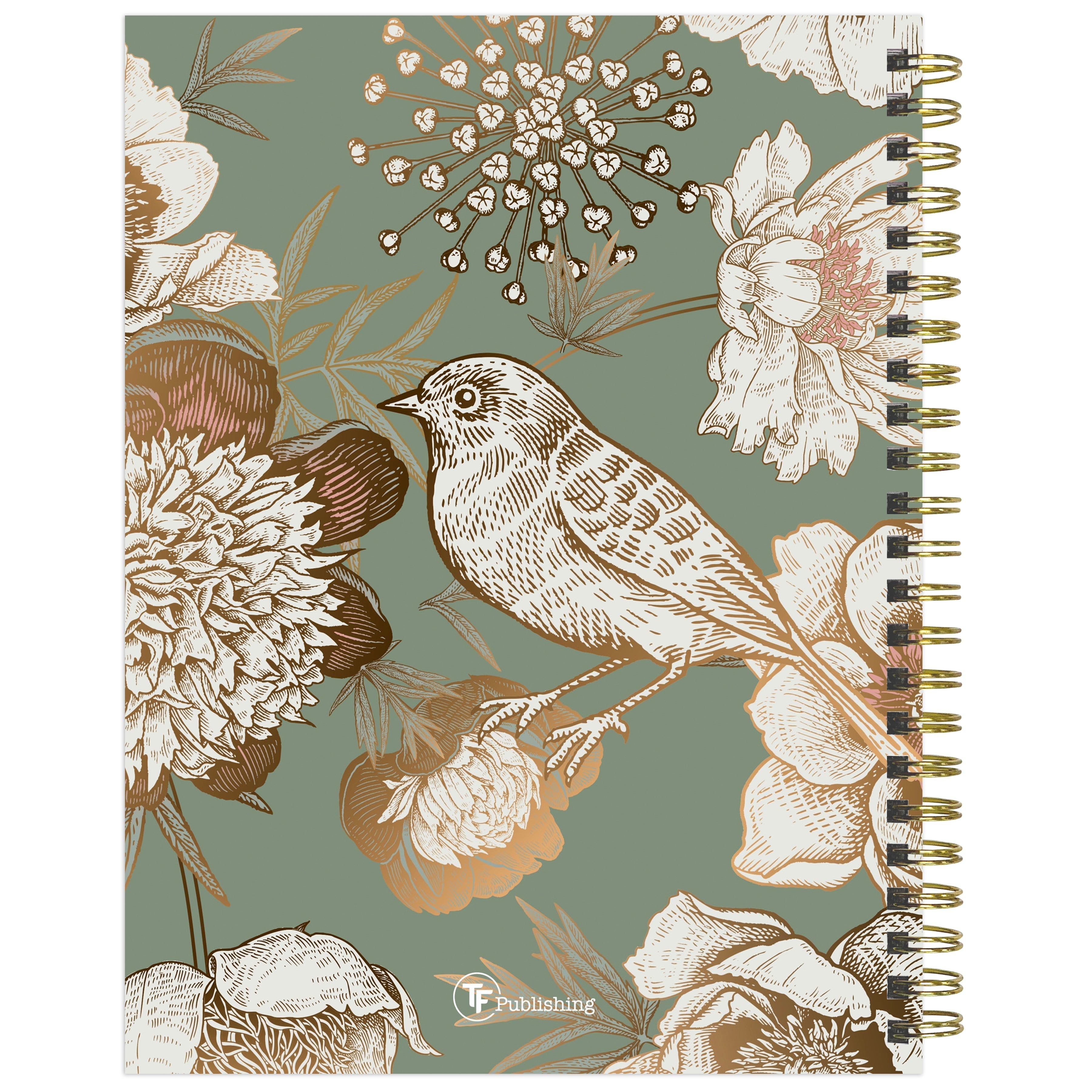 2024 Birds & Floral - Medium Weekly, Monthly Diary/Planner