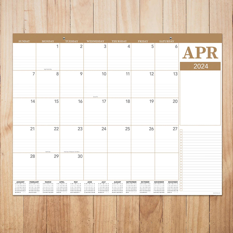 2024 Professional - Large Monthly Desk Pad Blotter Calendar