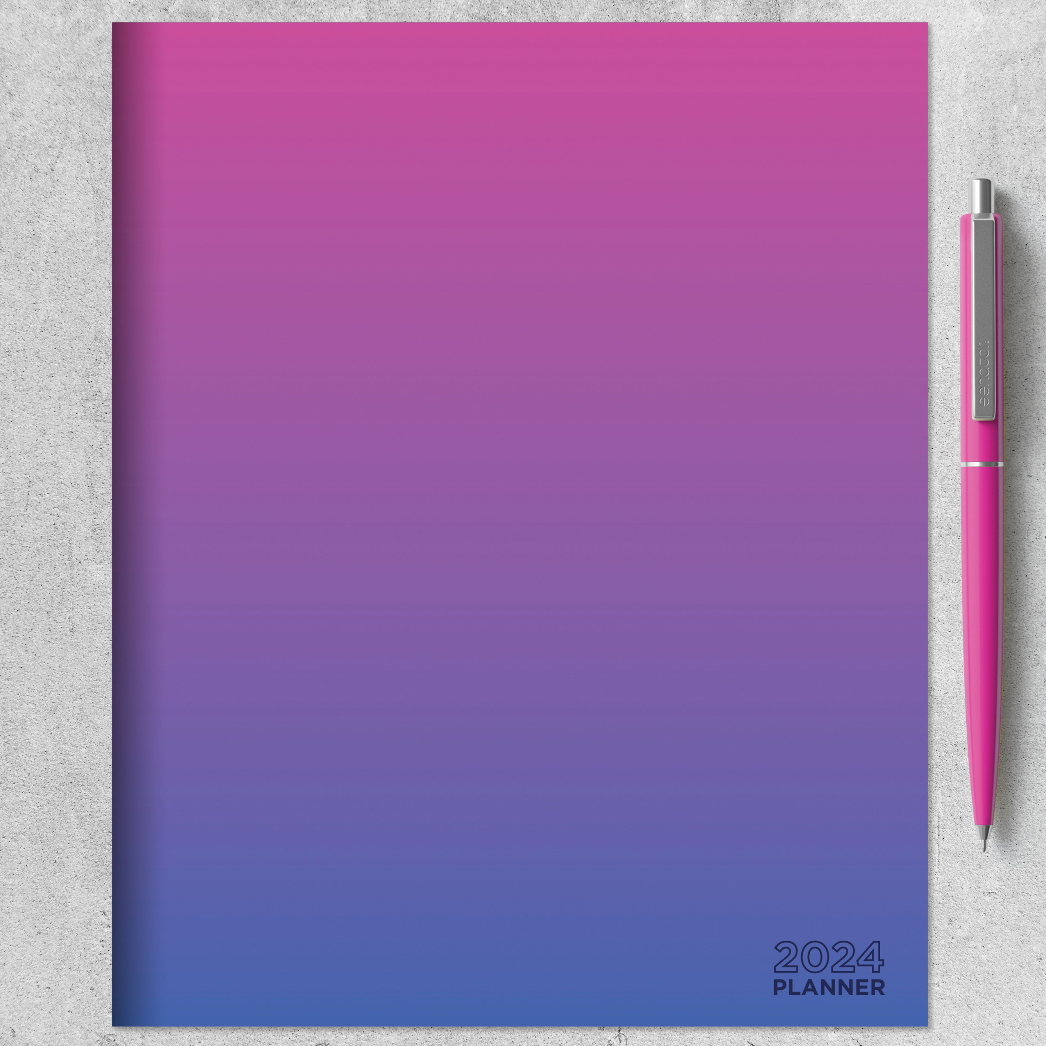 2024 Pink Periwinkle - Medium Monthly Diary/Planner