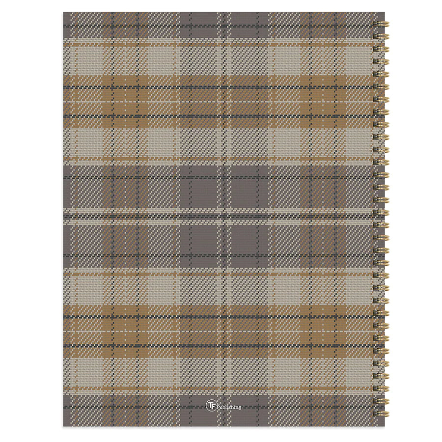 2024 Hunter's Lodge Plaid - Large Weekly, Monthly Diary/Planner