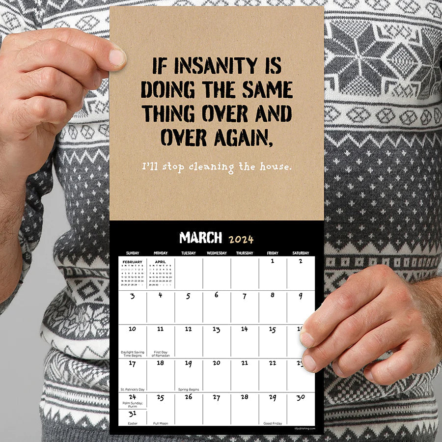 2024 AntiAffirmations & Sarcasm Mini Wall Calendar