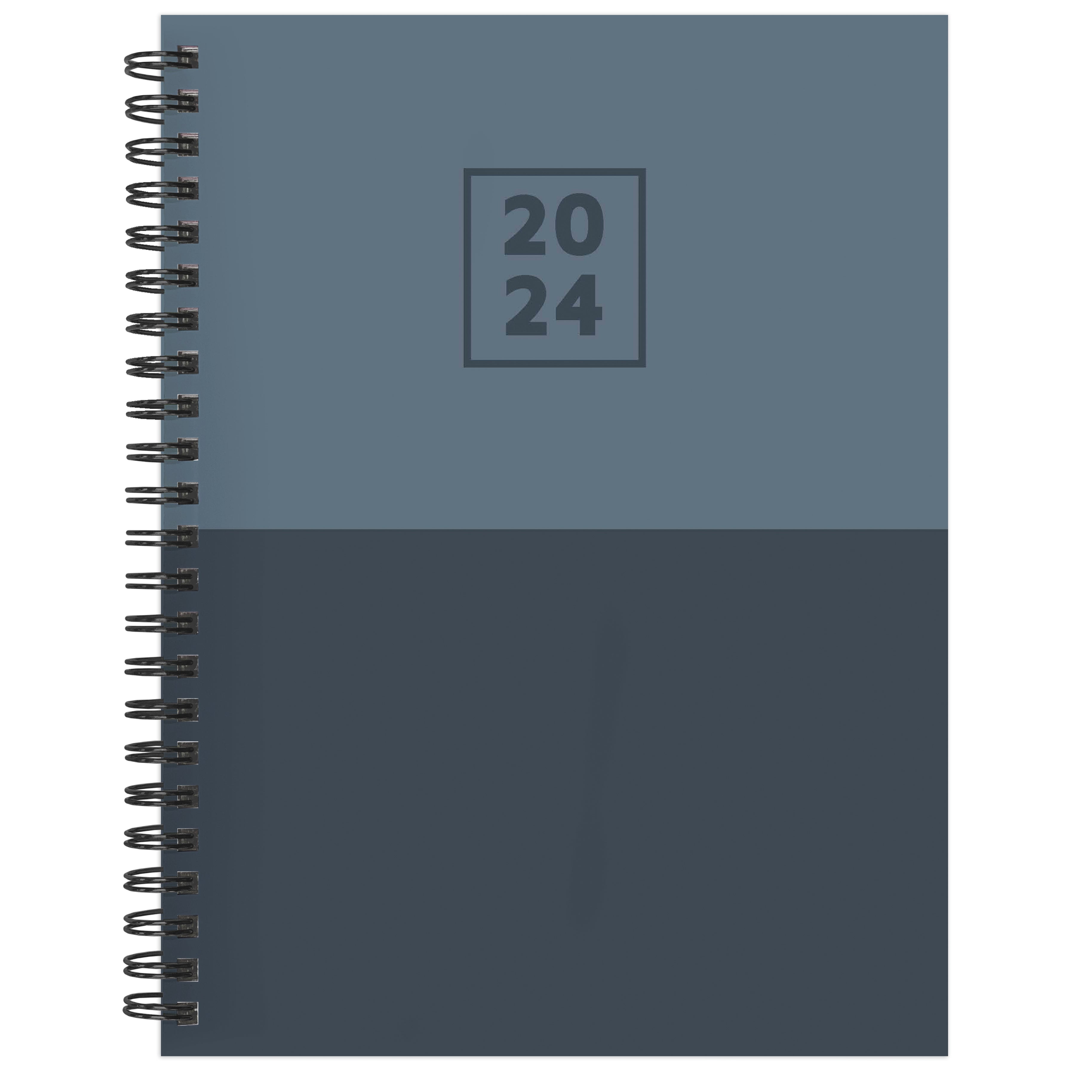 2024 Blue Blocked - Medium Weekly, Monthly Diary/Planner